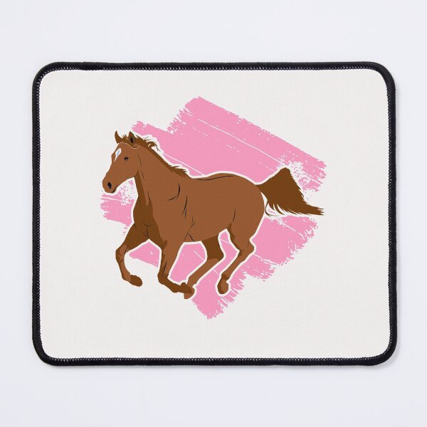 Item preview, Bay Horse with Pink Background designed and sold by FastTrackPhotog.
