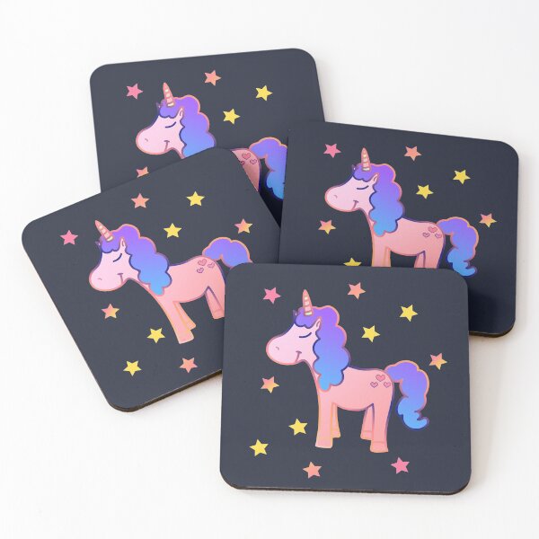 Item preview, Pretty Colorful Pastel Kawaii Unicorn Clouds Stars Pastel Goth Unicorn designed and sold by MOP-tees.