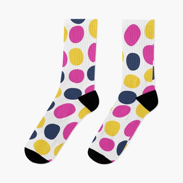 Artikelvorschau, Niedliche, gemischte Farbmuster mit Tupfen, nahtloses Muster - Magenta, Gelb, Marineblau Tupfen entworfen und verkauft von silviaol.