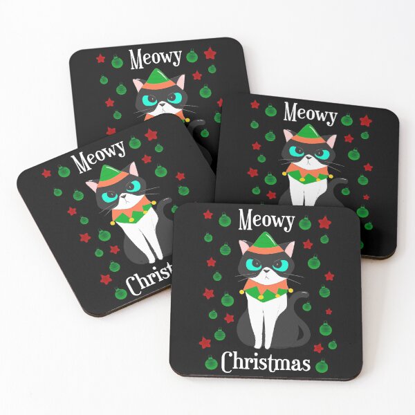 Item preview, Meowy Christmas Gnome Cat designed and sold by OutcastBrain.