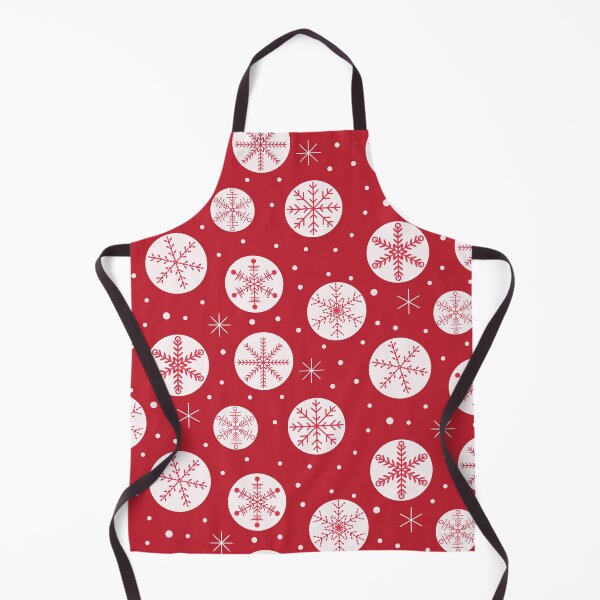 Item preview, Christmas classic red snowflakes on white balls designed and sold by Yasminepatterns .
