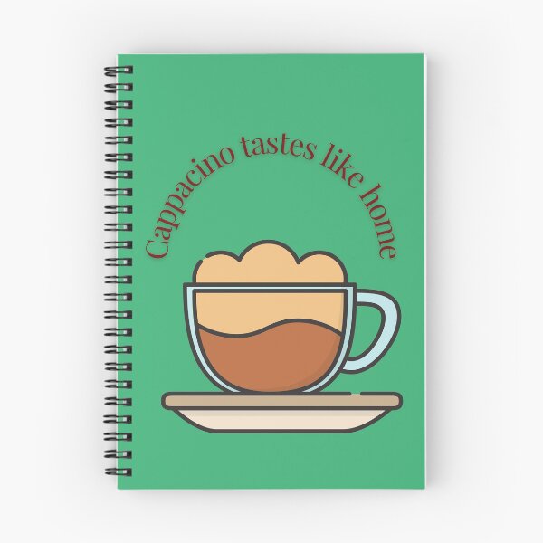Item preview, Cappacino tastes like home/heartwarming coffee quote/coffee Christmas gifts designed and sold by haRexia.
