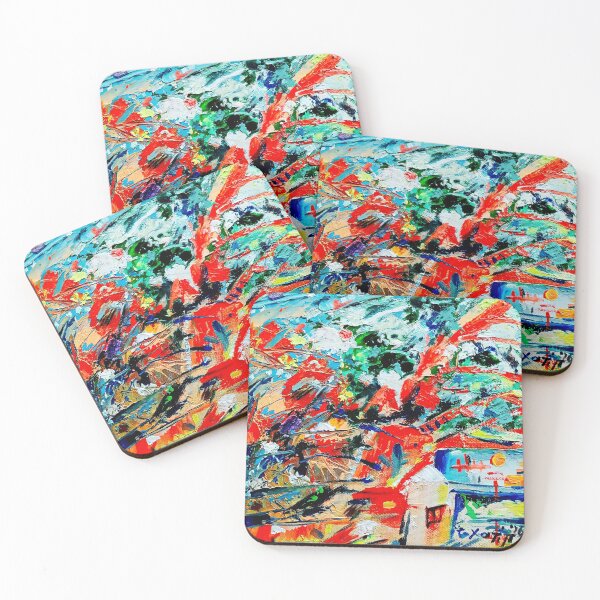 Item preview, Oil painting abstract art designed and sold by crevettedesign.