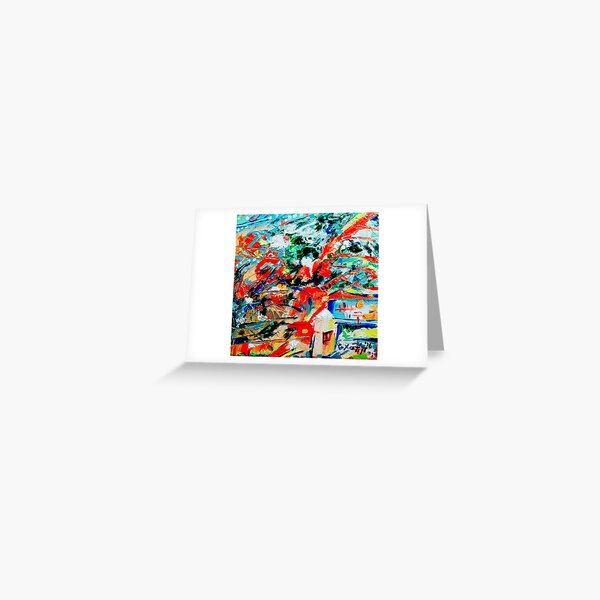 Oil painting abstract art Greeting Card