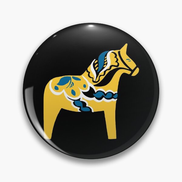 Item preview, Swedish Dala Horse Yellow Dalecarlian Dalarna Horse  designed and sold by MerchLovers.