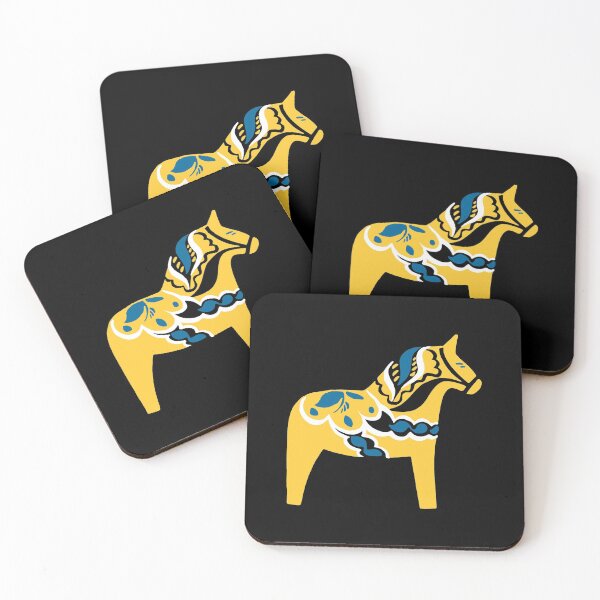 Item preview, Swedish Dala Horse Yellow Dalecarlian Dalarna Horse  designed and sold by MerchLovers.
