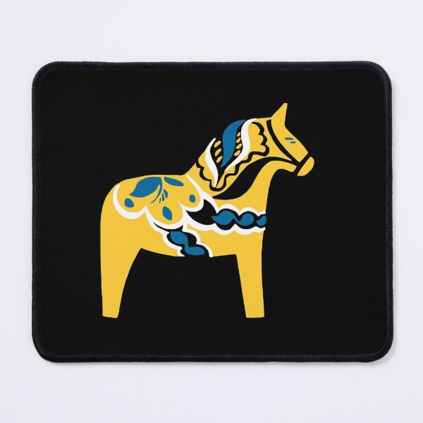 Item preview, Swedish Dala Horse Yellow Dalecarlian Dalarna Horse  designed and sold by MerchLovers.