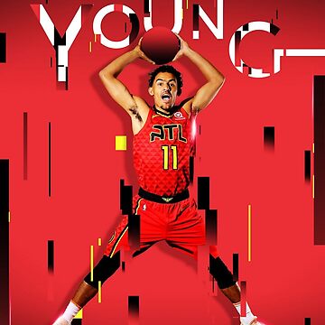Wallpaper Trae Young Sticker for Sale by DeniaFarras