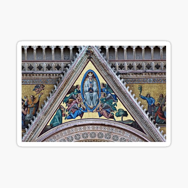 Item preview, Saint Mary assumed into Heaven Orvieto Cathedral Facade Mosaic designed and sold by Anna Lemos.
