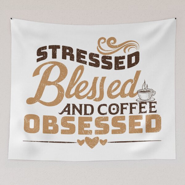 Item preview, Stressed Blessed And Coffee Obsessed designed and sold by infleims.