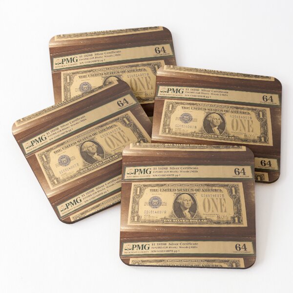 Item preview, PMG $1 1928B Silver Certificate 64 Choice Uncirculated designed and sold by coinsxcrochet.