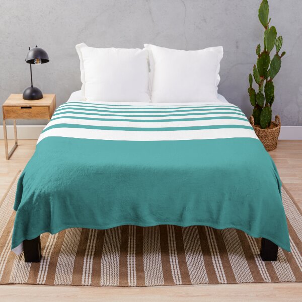 Item preview, COLOR OF THE YEAR 2005 - BLUE TURQUOISE- GRADUATED STRIPES - TURQUOISE AND WHITE STRIPES designed and sold by ozcushions.