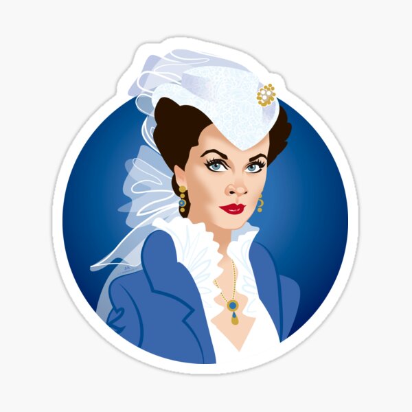 Scarlett's bonnet Sticker