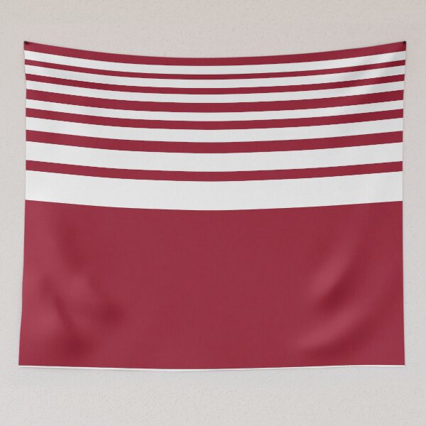 Item preview, COLOR OF THE YEAR 2007 -CHILI PEPPER- GRADUATED STRIPES - RED AND WHITE STRIPES designed and sold by ozcushions.