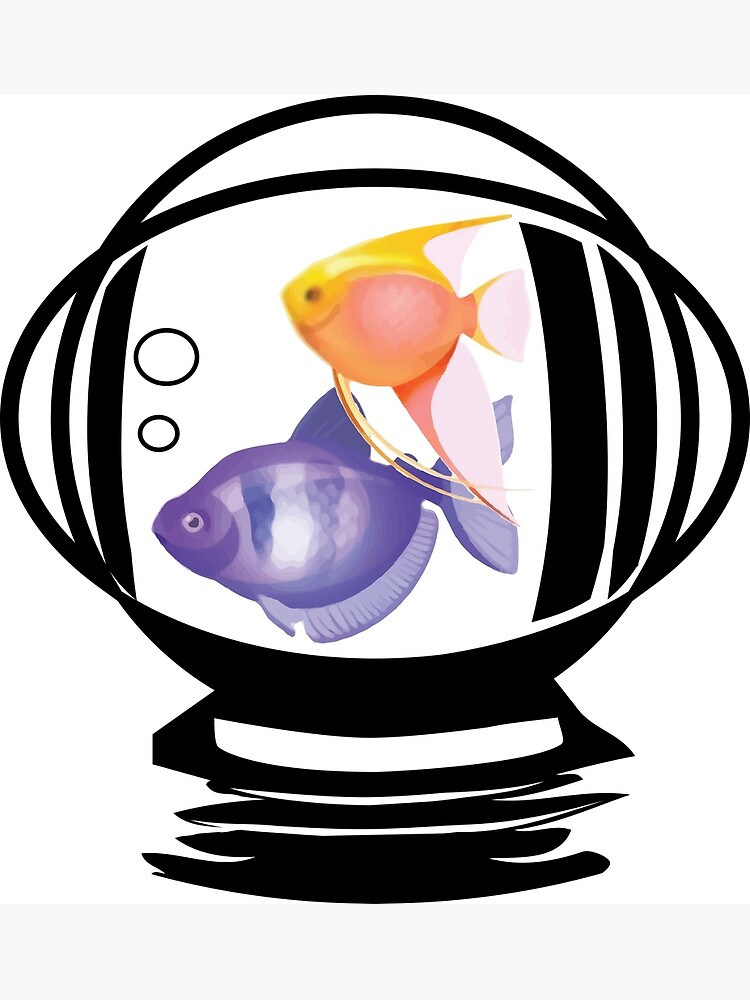 "Astronaut Helmet Aquarium T Shirt. Fish Tank GoldGift" Poster for Sale