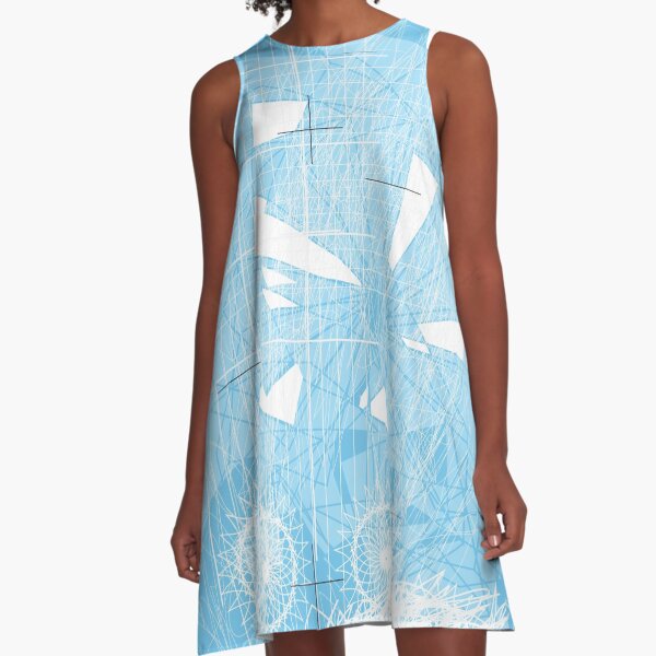 Spirograph A-Line Dress
