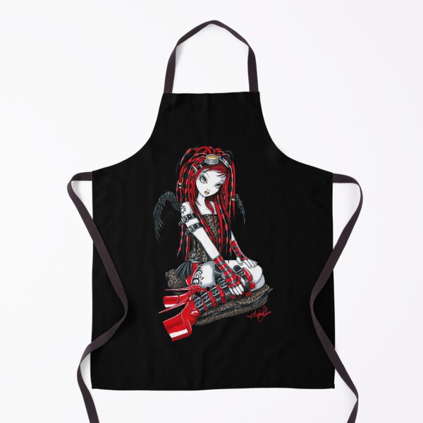 Item preview, Crimson Cybergoth Leopard print Cyberlocks Angel designed and sold by Myka Jelina.