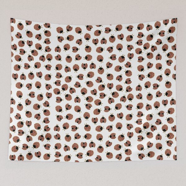 Item preview, Gold Red and Black Cute Lady Bugs Pattern designed and sold by Blkstrawberry.