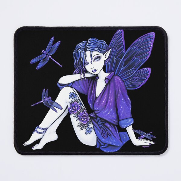 Item preview, Cassie Purple Blue Dragonfly Fairy designed and sold by Myka Jelina.