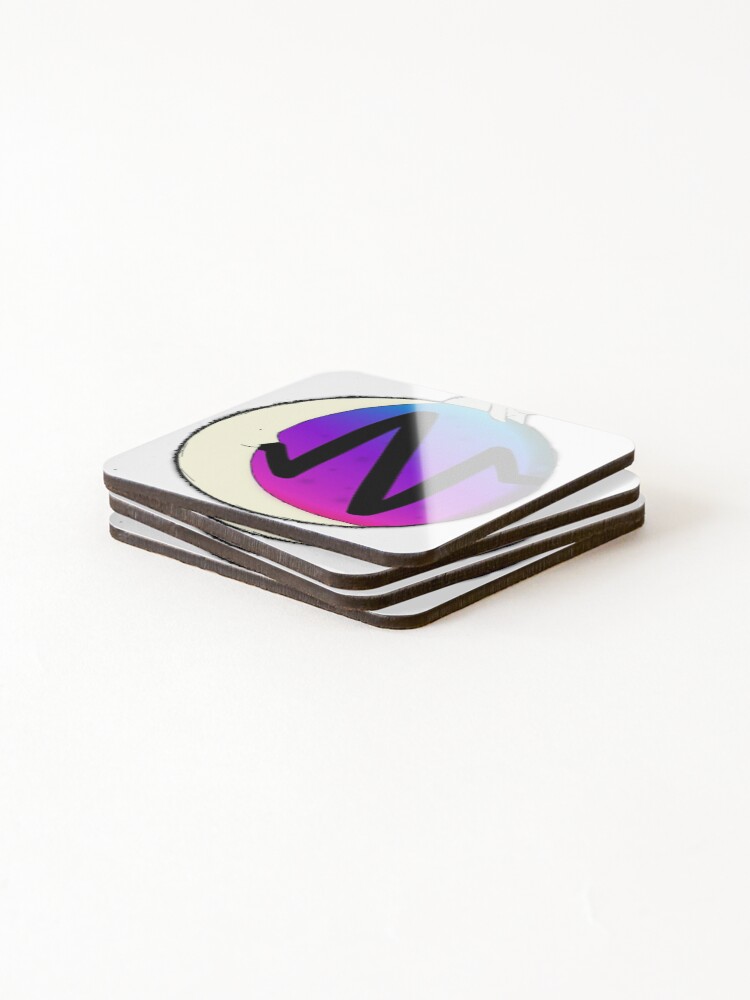 Thumbnail 4 of 5, Coasters (Set of 4), PulseChain Moon Rabbit designed and sold by robbrown.