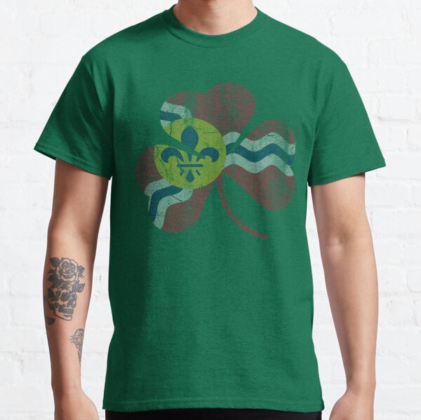 Vintage Flag of St Louis Irish Shamrock Classic T-Shirt