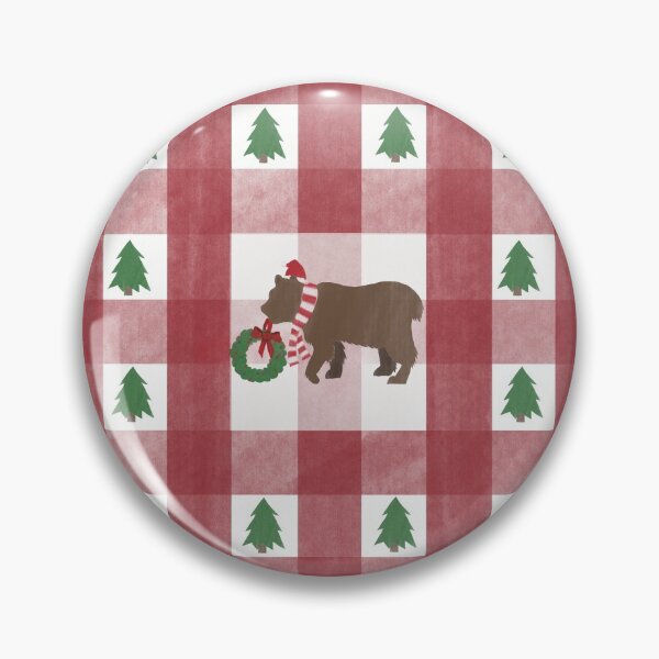 Item preview, Beary Cozy Christmas Plaid designed and sold by A Different Place and Time .