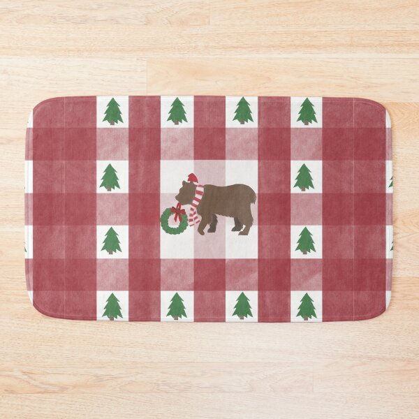 Item preview, Beary Cozy Christmas Plaid designed and sold by A Different Place and Time .