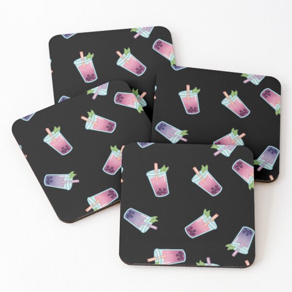 Item preview, Bubble Tea Pink and Purple Seamless Pattern  designed and sold by petinmypocket.
