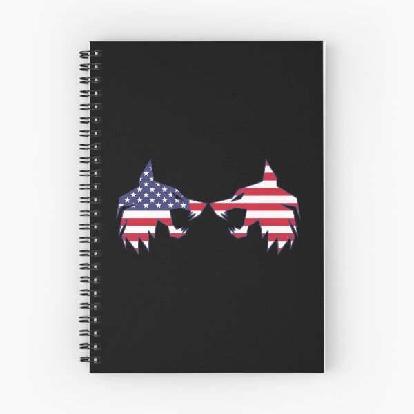 Item preview, twin wolf USA flag designed and sold by the Zarock Shop.