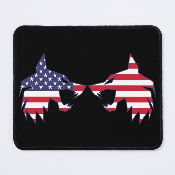Item preview, twin wolf USA flag designed and sold by the Zarock Shop.
