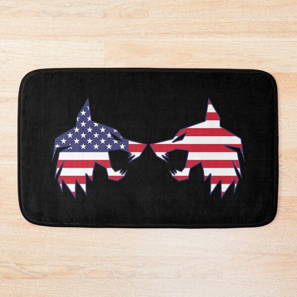Item preview, twin wolf USA flag designed and sold by the Zarock Shop.