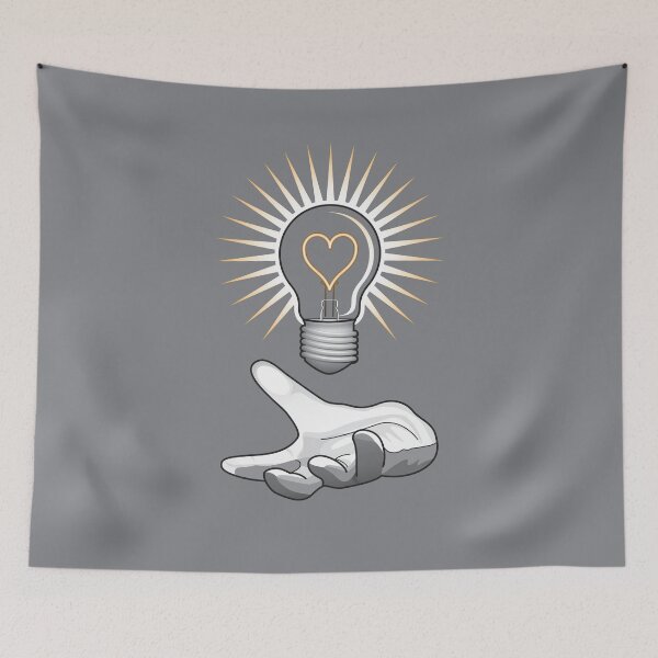 Item preview, "Revealed in Light" magical lightbulb of Hearts designed and sold by houseofwray.