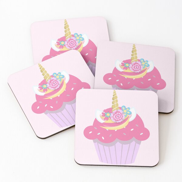 Item preview, Pretty Unicorn Cupcake Muffin Dessert Pink Flowers  designed and sold by Simplyy  Unique.