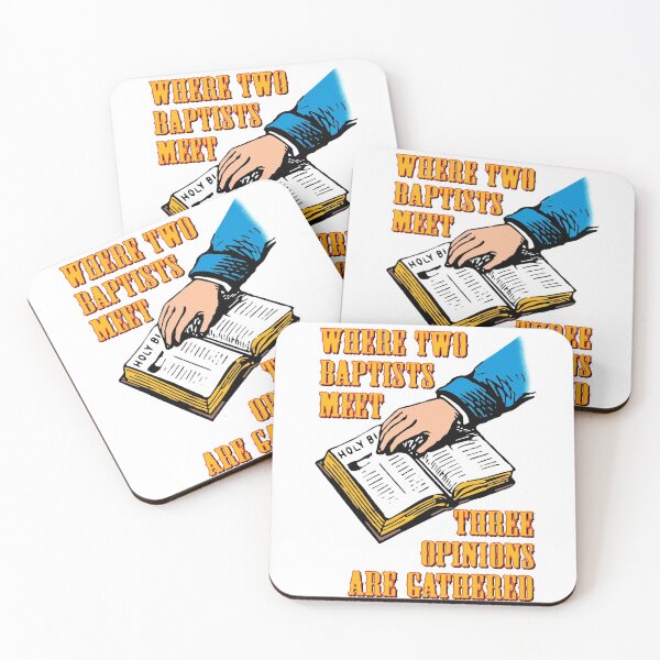 Item preview, Where two Baptists meet, three opinions are gathered. designed and sold by Allen Peterson.