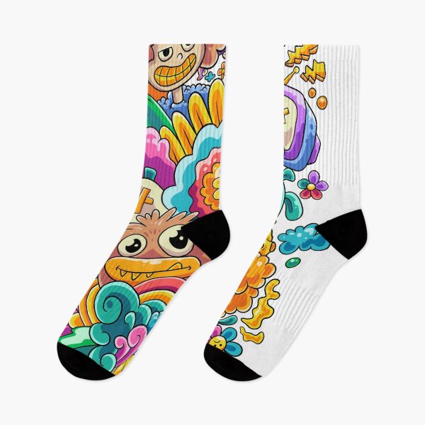 Item preview, funny doodle abstract colorful design designed and sold by sandewo.