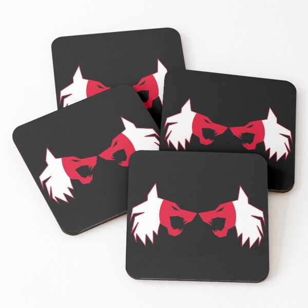 Item preview, twin wolf Japan flag designed and sold by the Zarock Shop.