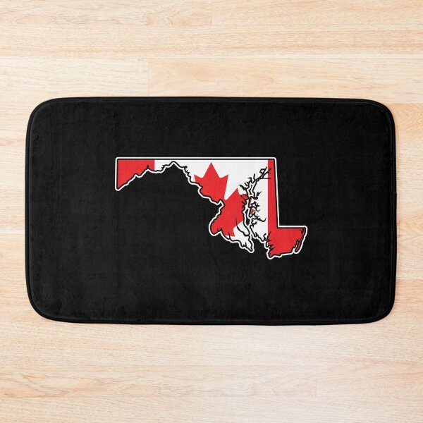 Item preview, Maryland State Shape with Canadian Flag for Canadian Marylanders designed and sold by MarylandStyle.