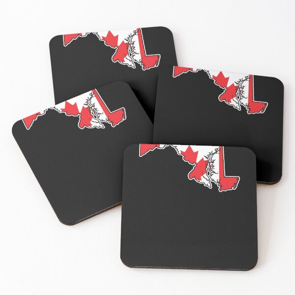 Item preview, Maryland State Shape with Canadian Flag for Canadian Marylanders designed and sold by MarylandStyle.