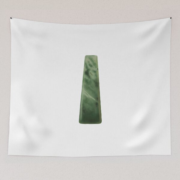 Item preview, Large Toki Pounamu (Greenstone) Design Painted Style designed and sold by TheNativeRose.