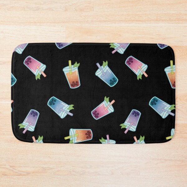 Item preview, Bubble Tea Colorful Seamless Pattern  designed and sold by petinmypocket.