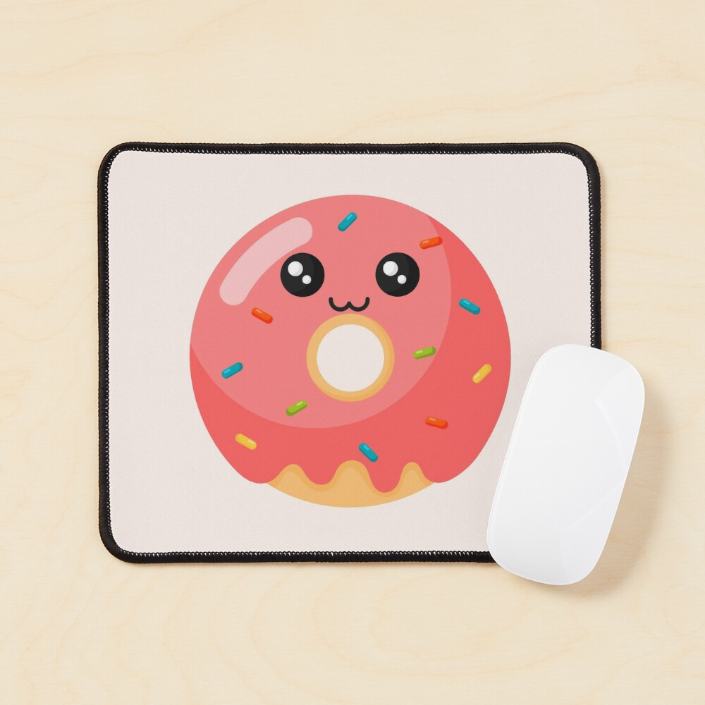 Cute yummy sweet happy Kawaii doughnut cartoon.' Sticker | Spreadshirt