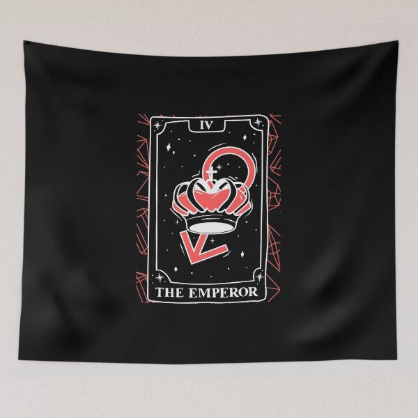 Item preview, The Emperor Tarot Card and Crystals Graphic designed and sold by WonderfulHumans.