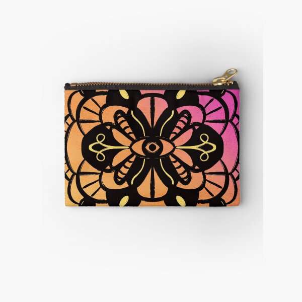 Item preview, Colorful mandala — hot pink, orange, yellow, black designed and sold by thephoenixsoul.