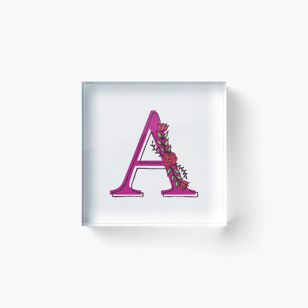 Artikelvorschau, Buchstabe A mit Rosen und Blättern. Blumenbuchstabe A entworfen und verkauft von silviaol.