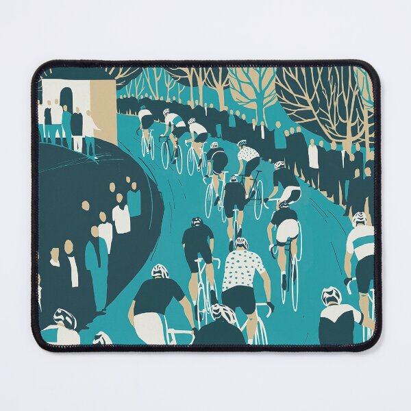 Item preview, Retro Cycling Race Blue designed and sold by SiouxLove.