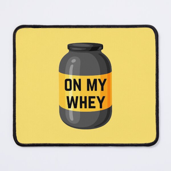 Item preview, On My Whey Protein Powder Jar Gym Sarcasm designed and sold by EllConApparel.
