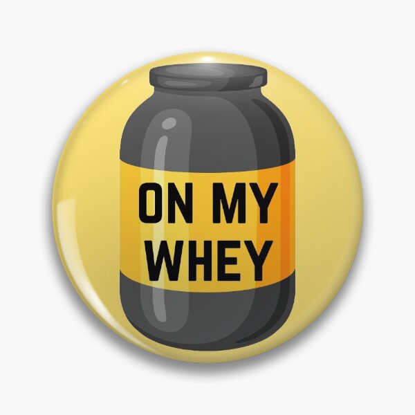 Item preview, On My Whey Protein Powder Jar Gym Sarcasm designed and sold by EllConApparel.