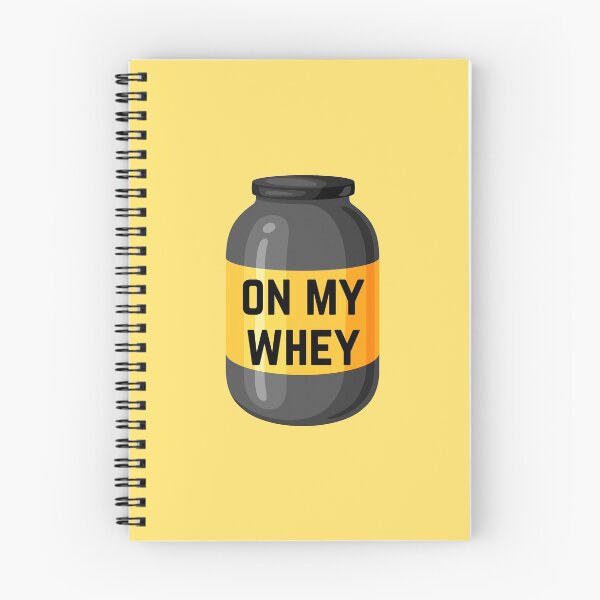 Item preview, On My Whey Protein Powder Jar Gym Sarcasm designed and sold by EllConApparel.