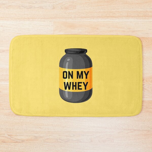 Item preview, On My Whey Protein Powder Jar Gym Sarcasm designed and sold by EllConApparel.
