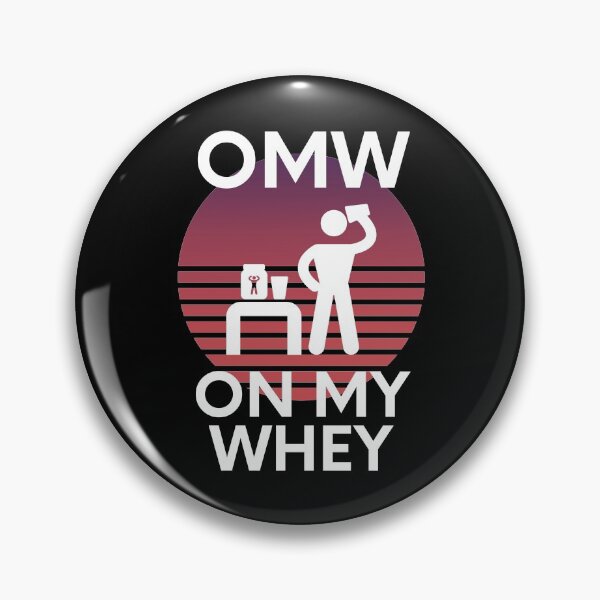 Item preview, OMW On My Whey Protein Gym Bulking Humor designed and sold by EllConApparel.